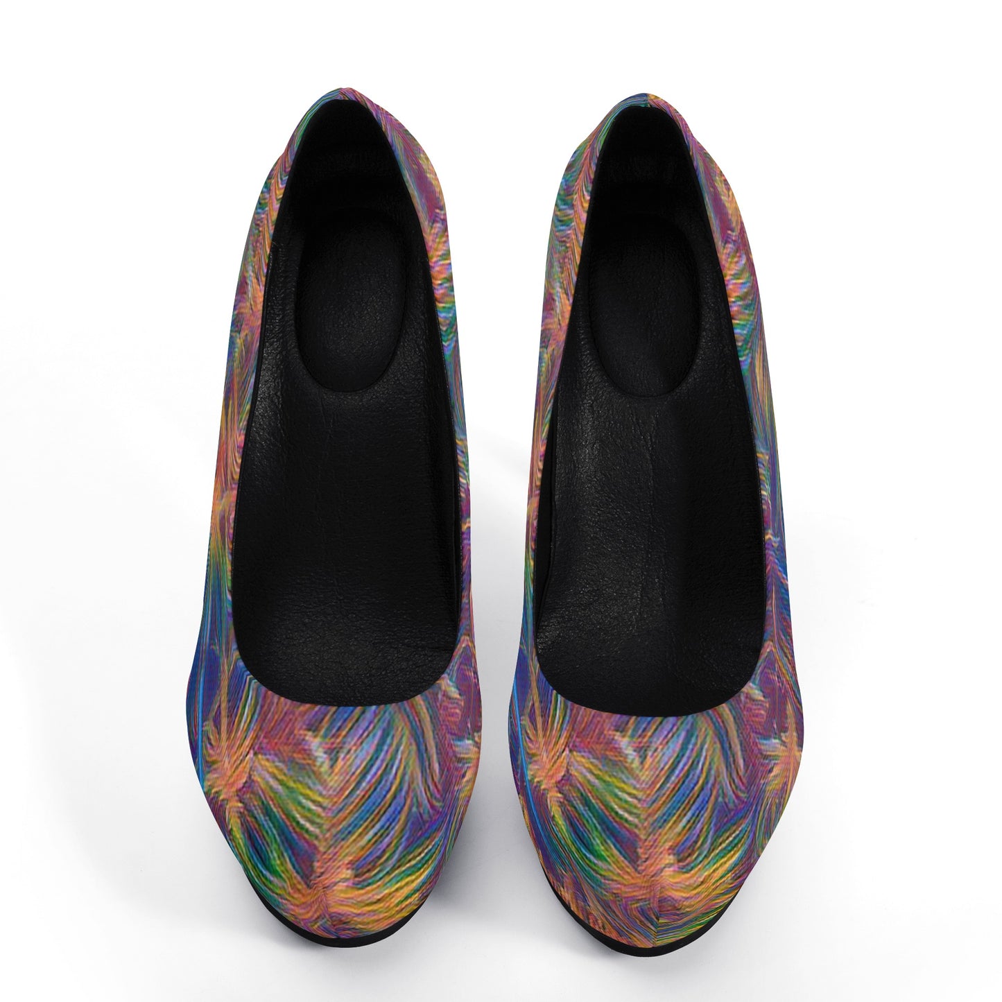 Colorful Whispers Women Platform Pumps 5 Inch High Heels