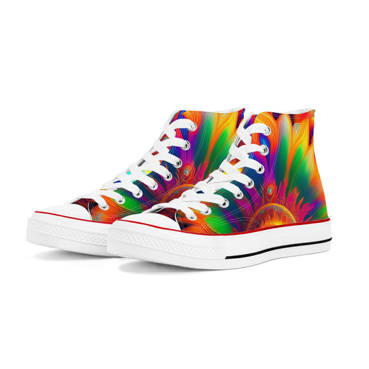 Sun-Dala Womens Classic High Top Canvas Shoes