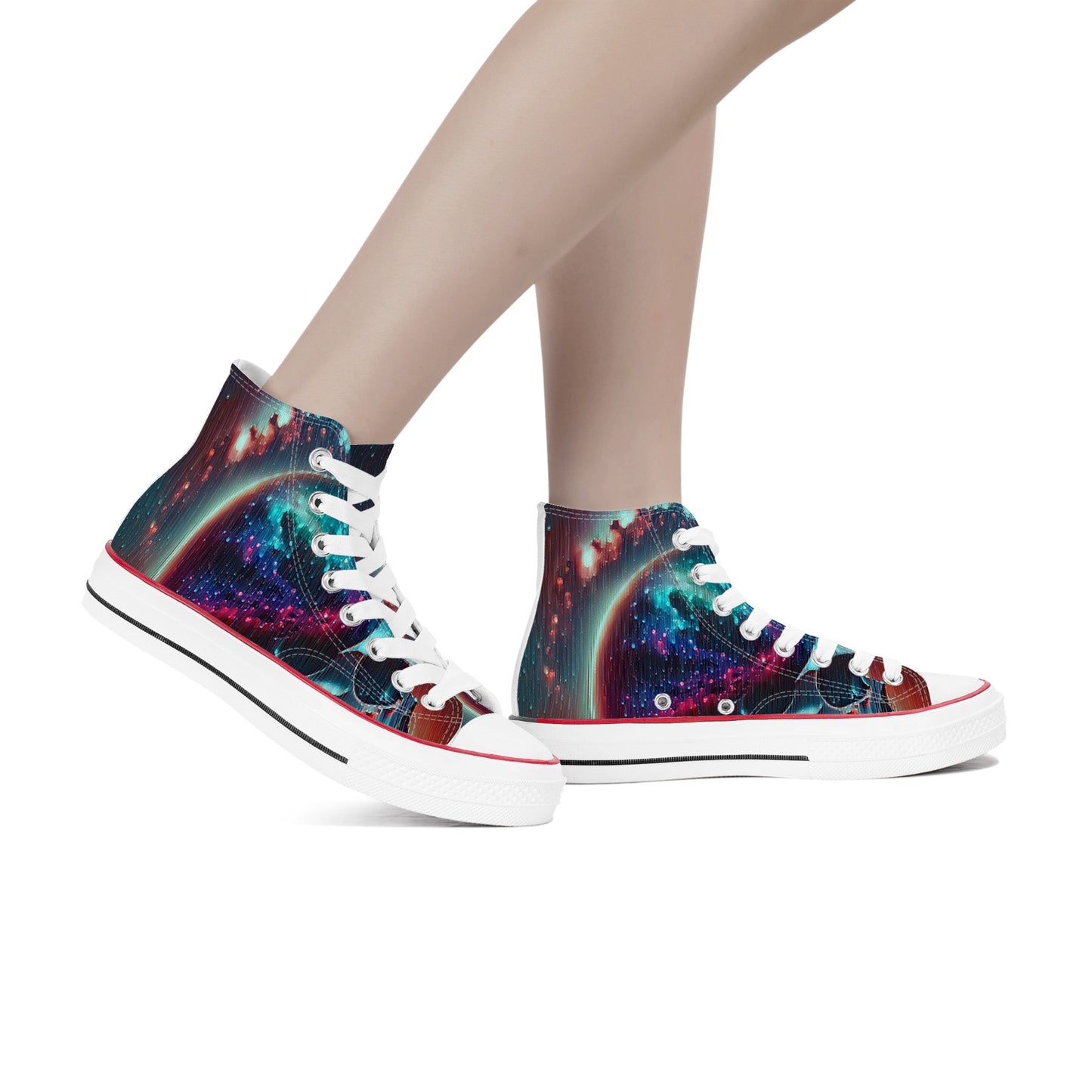 We are One Womens Classic High Top Canvas Shoes