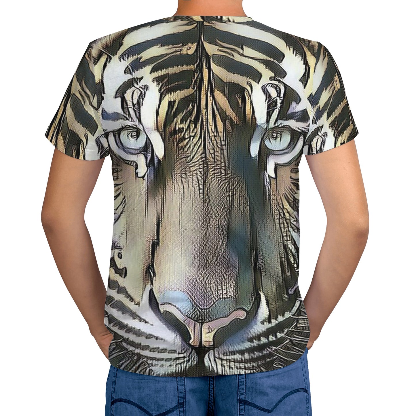 Tigerz Eyez Mens T-shirt