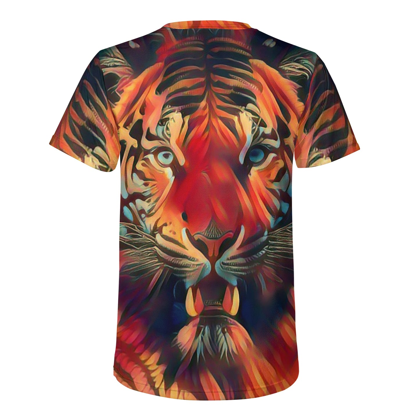 Tiger on Fire Mens T-shirt