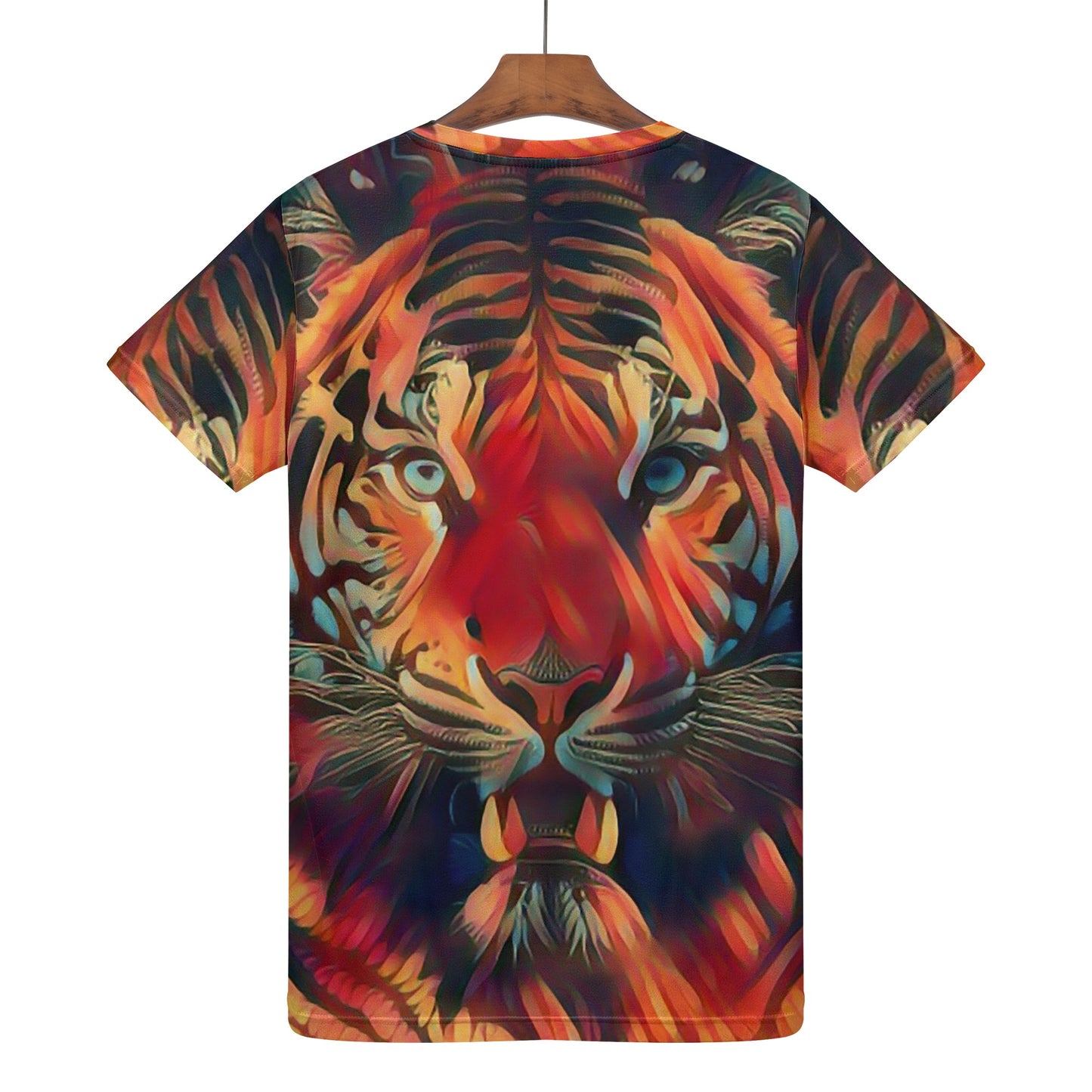 Tiger on Fire Mens T-shirt