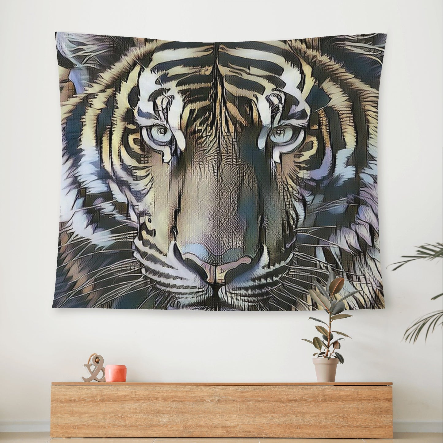 Tigerz Eyez Wall Tapestry