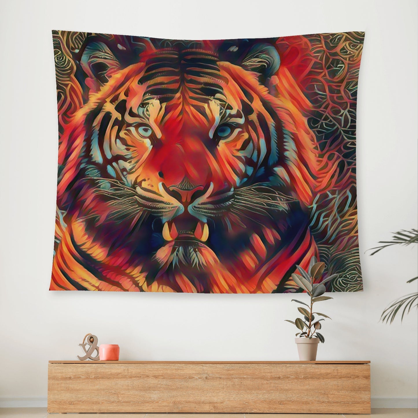 Tigerz Eyez Wall Tapestry