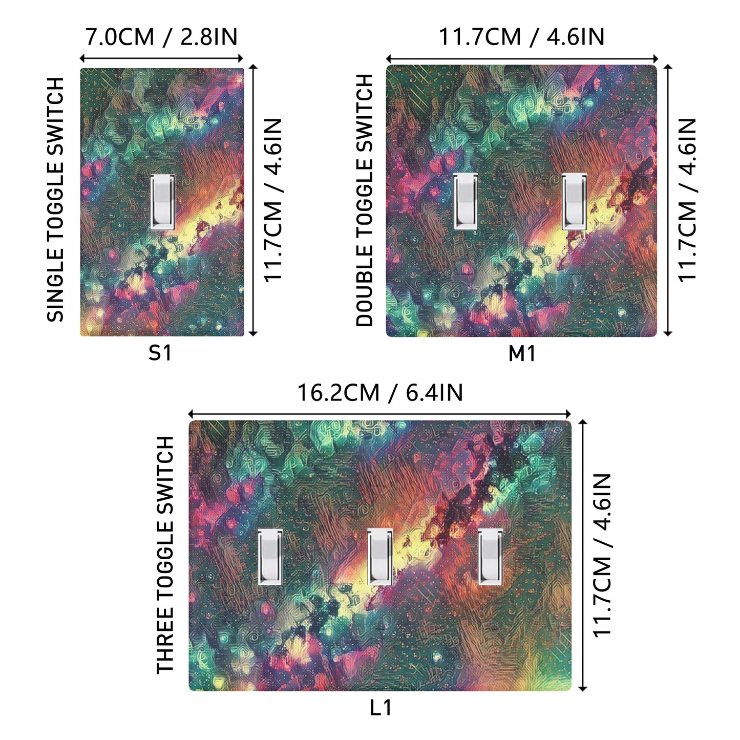 Starry Night 1 Style Combination Wall Plates