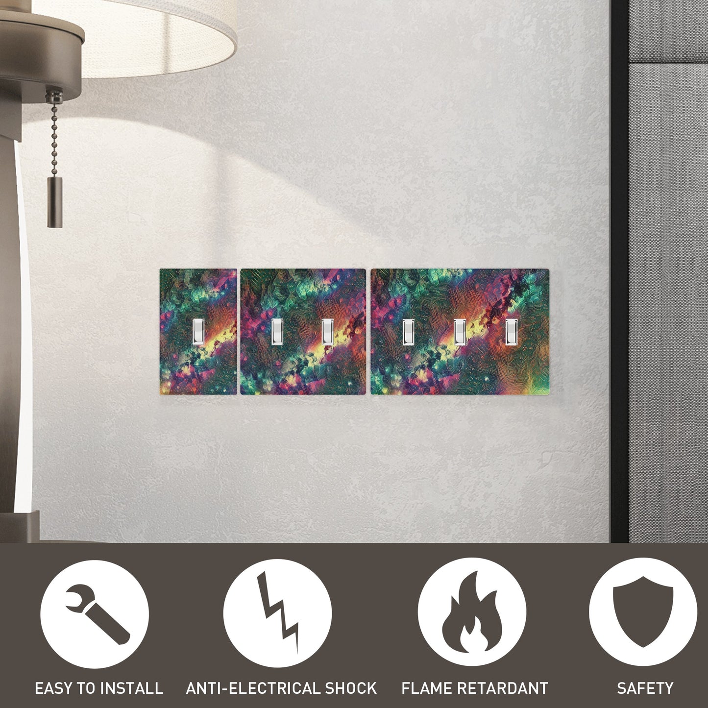 Starry Night 1 Style Combination Wall Plates