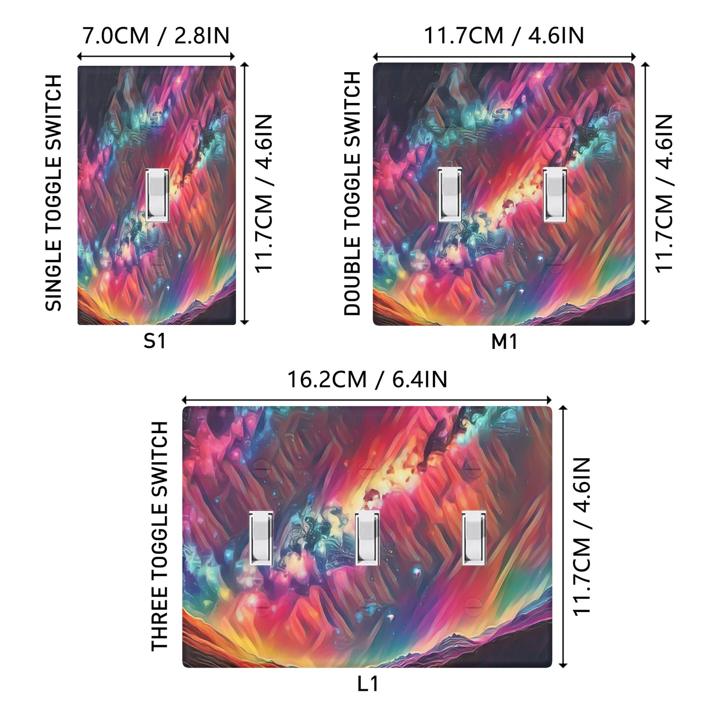 Starry Night 1 Style Combination Wall Plates