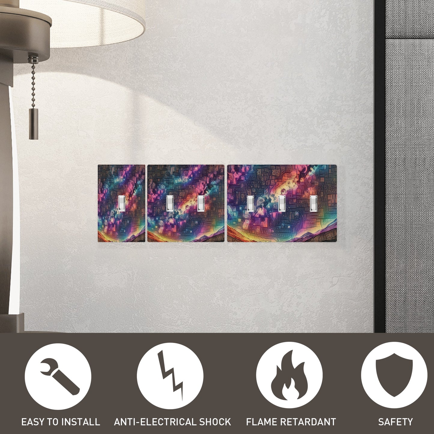 Starry Night 1 Style Combination Wall Plates