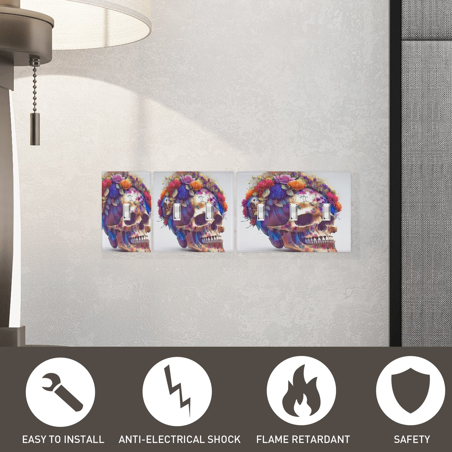 Sugar Skull 1 Style Combination Wall Plates