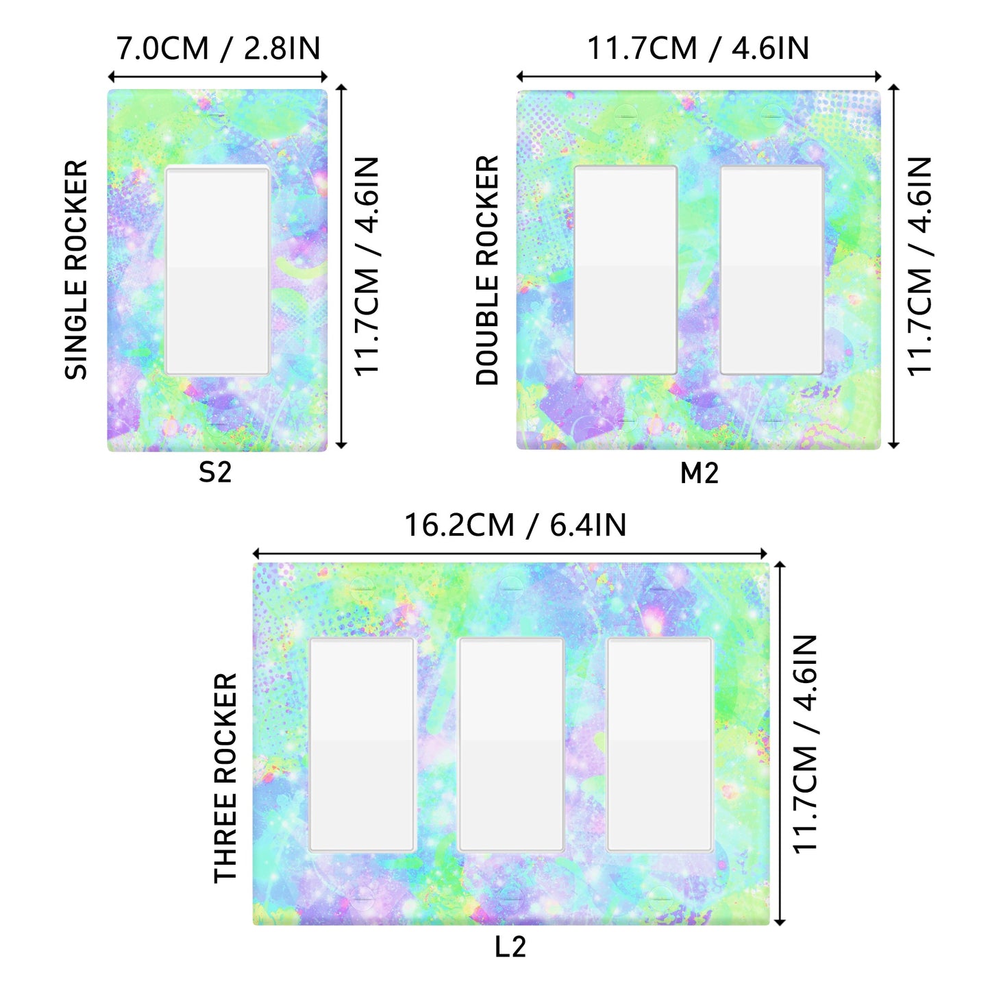 Pastel Skies 2 Style Combination Wall Plates