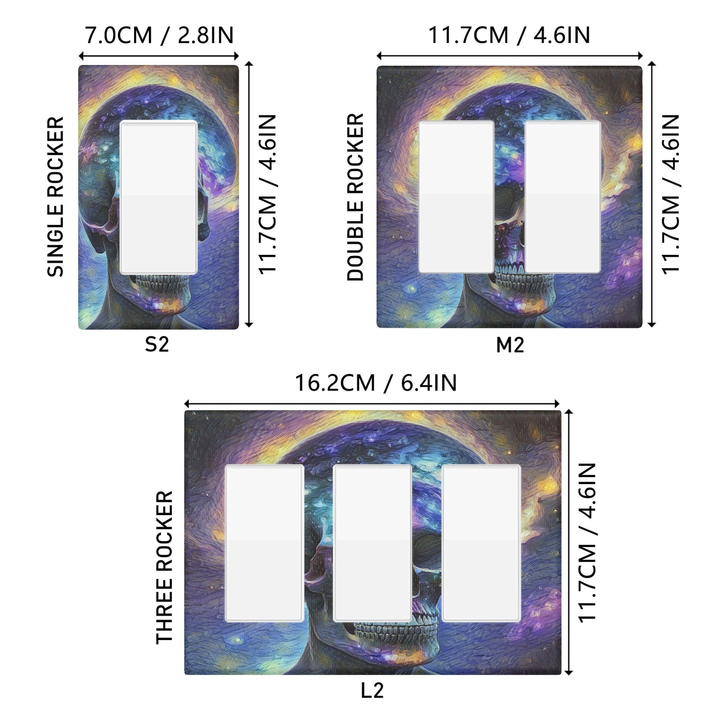 Third Eye 2 Style Combination Wall Plates