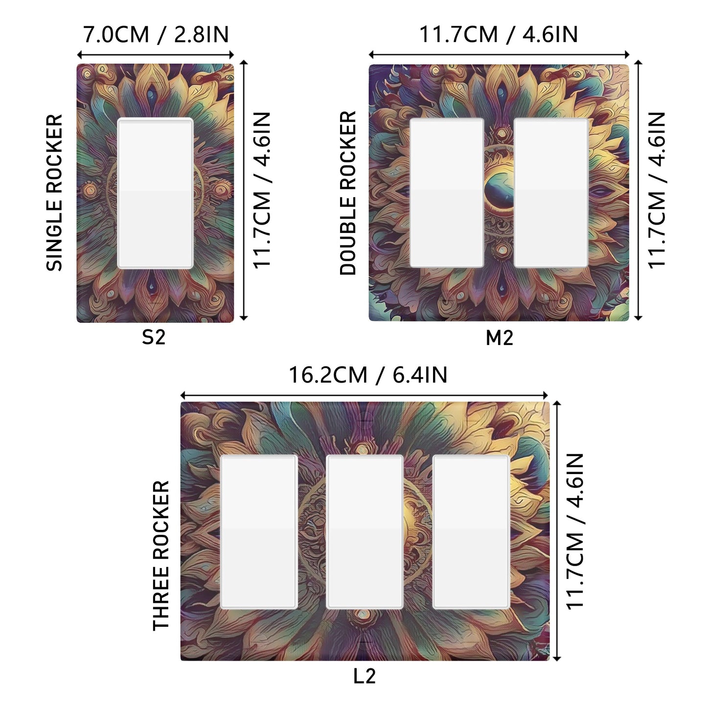 Sun-Dala 2 Style Combination Wall Plates