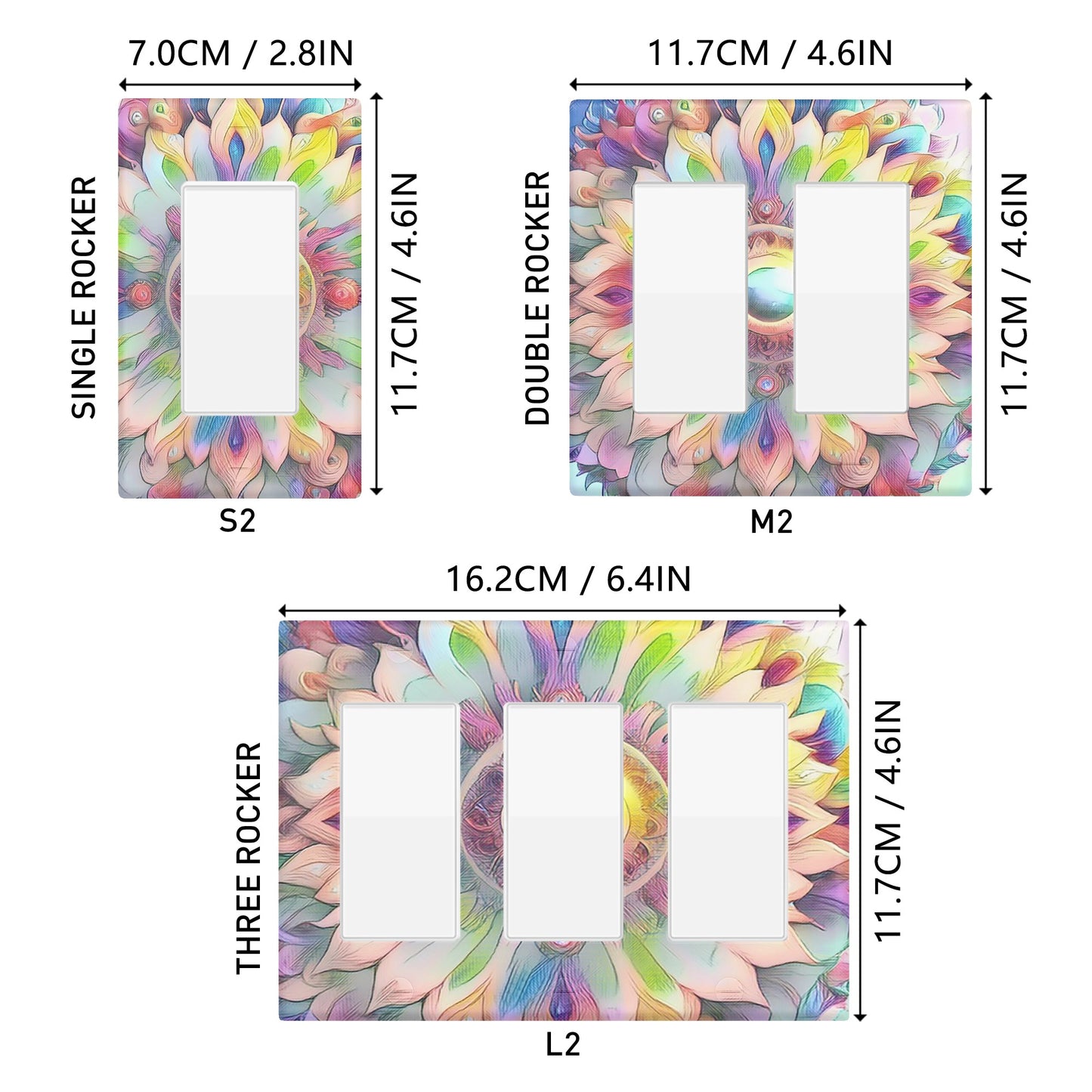 Sun-Dala 2 Style Combination Wall Plates