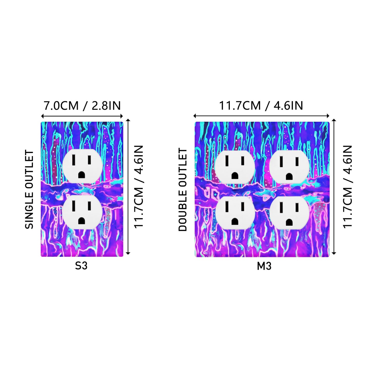 Mystic Cave 3 Style Combination Wall Plates