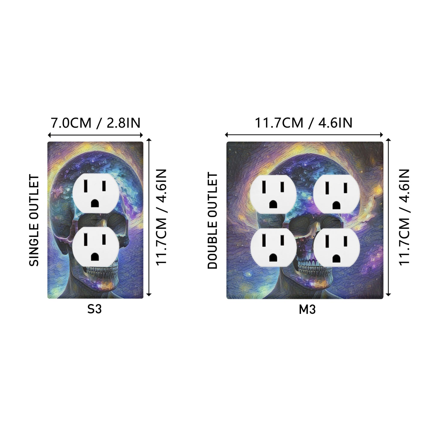 Third Eye 3 Style Combination Wall Plates