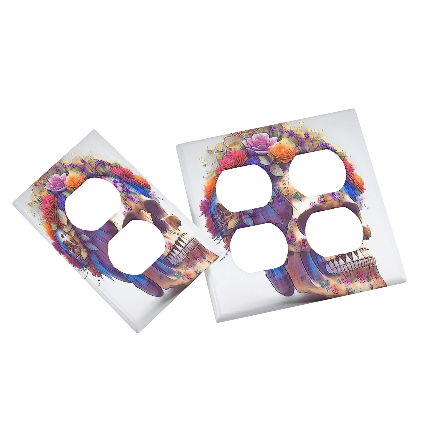 Sugar Skull 3 Style Combination Wall Plates