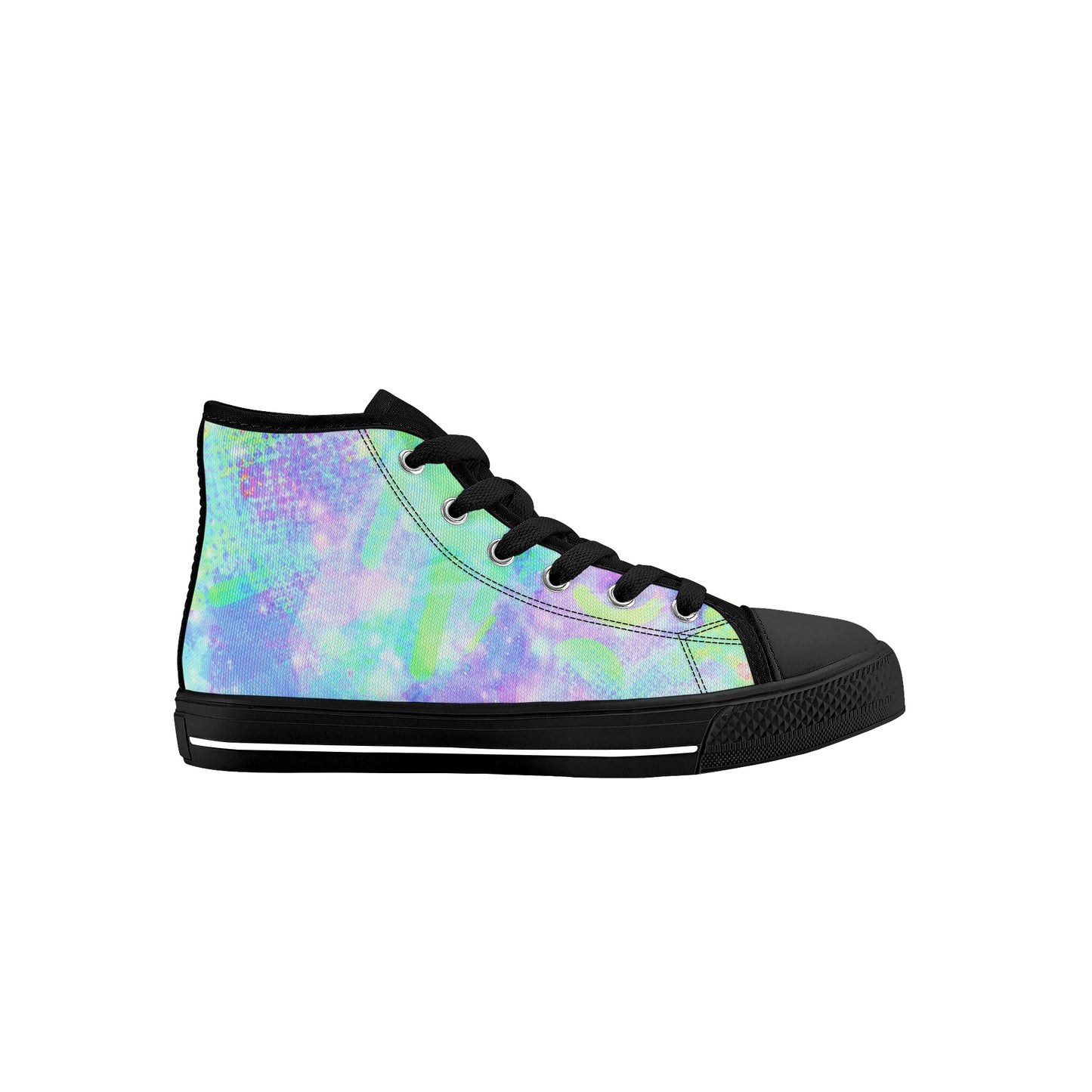 Pastel Skies Kids High Top Canvas Shoes