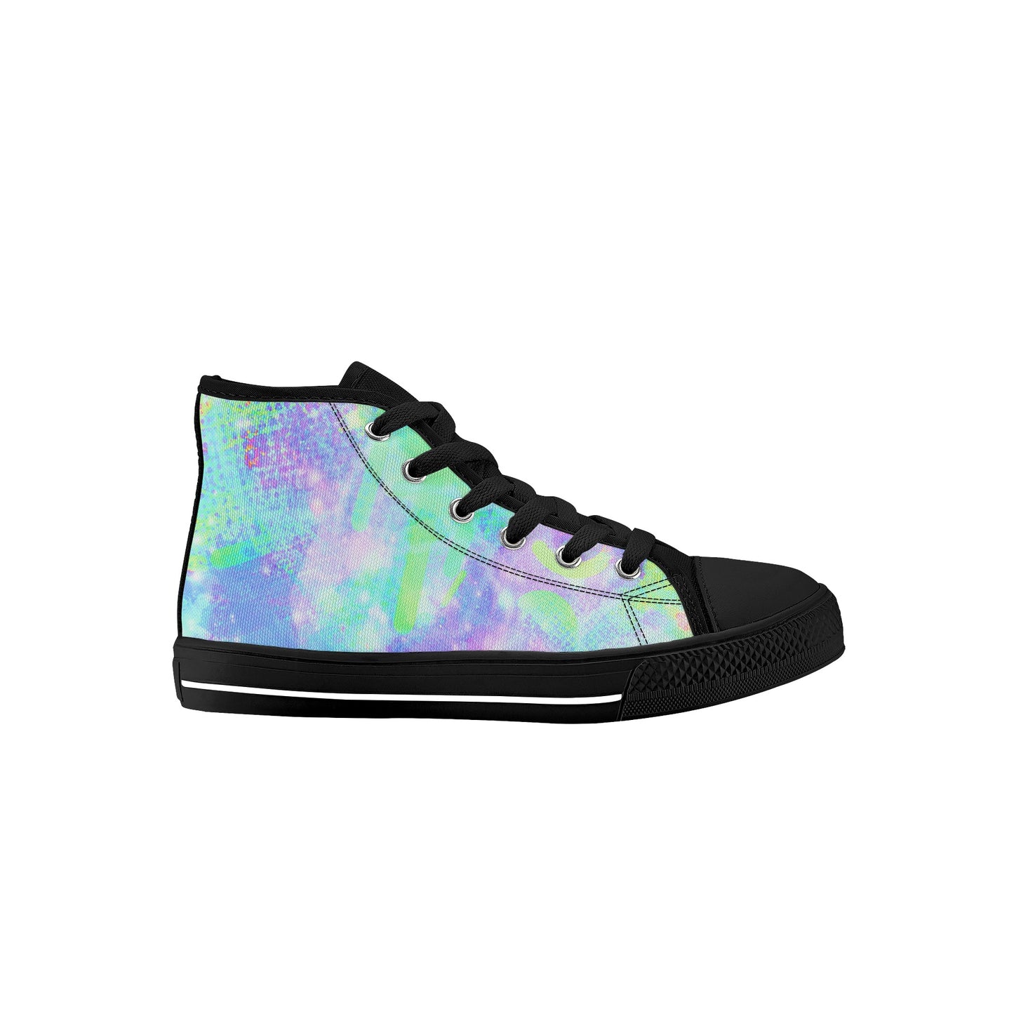 Pastel Skies Kids High Top Canvas Shoes