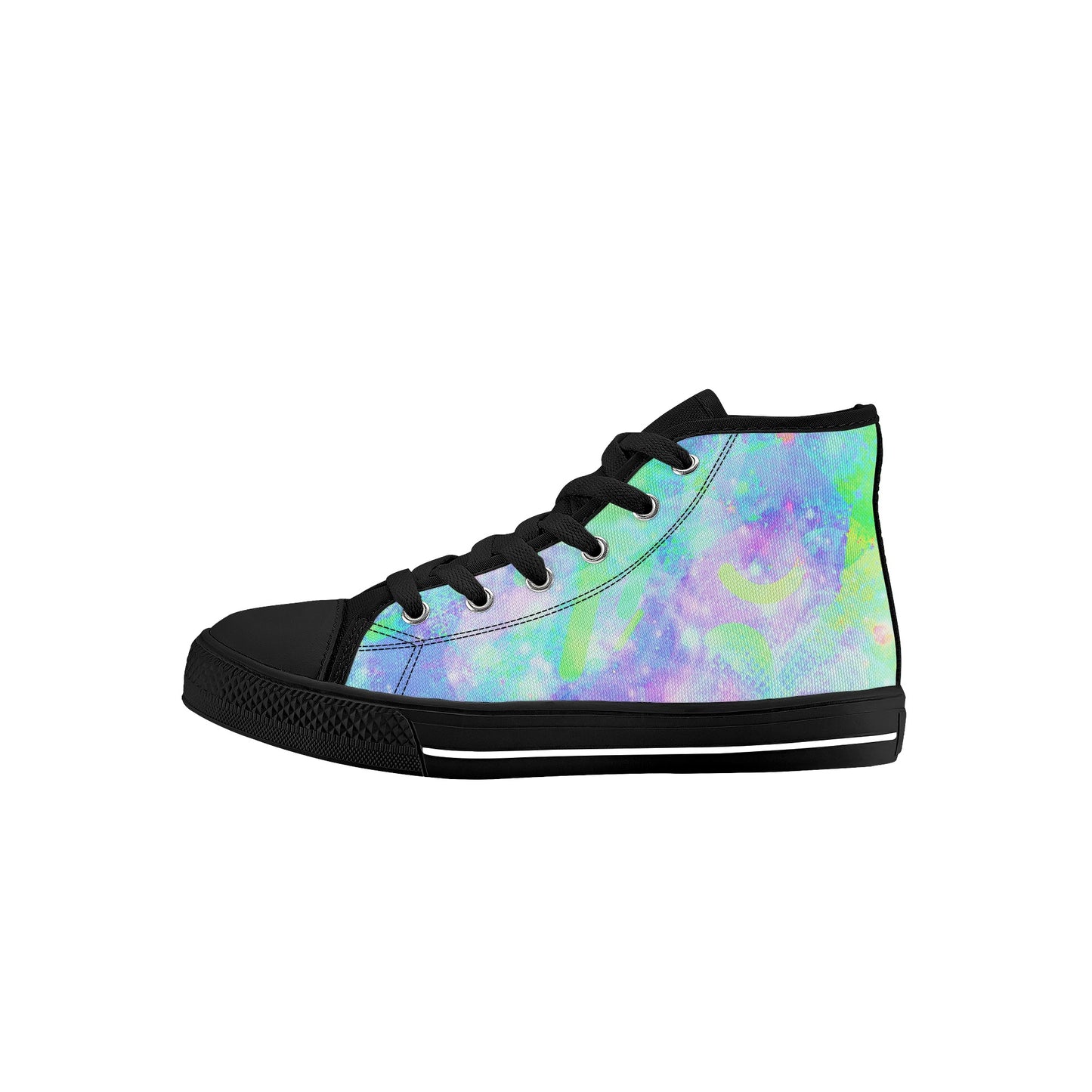 Pastel Skies Kids High Top Canvas Shoes