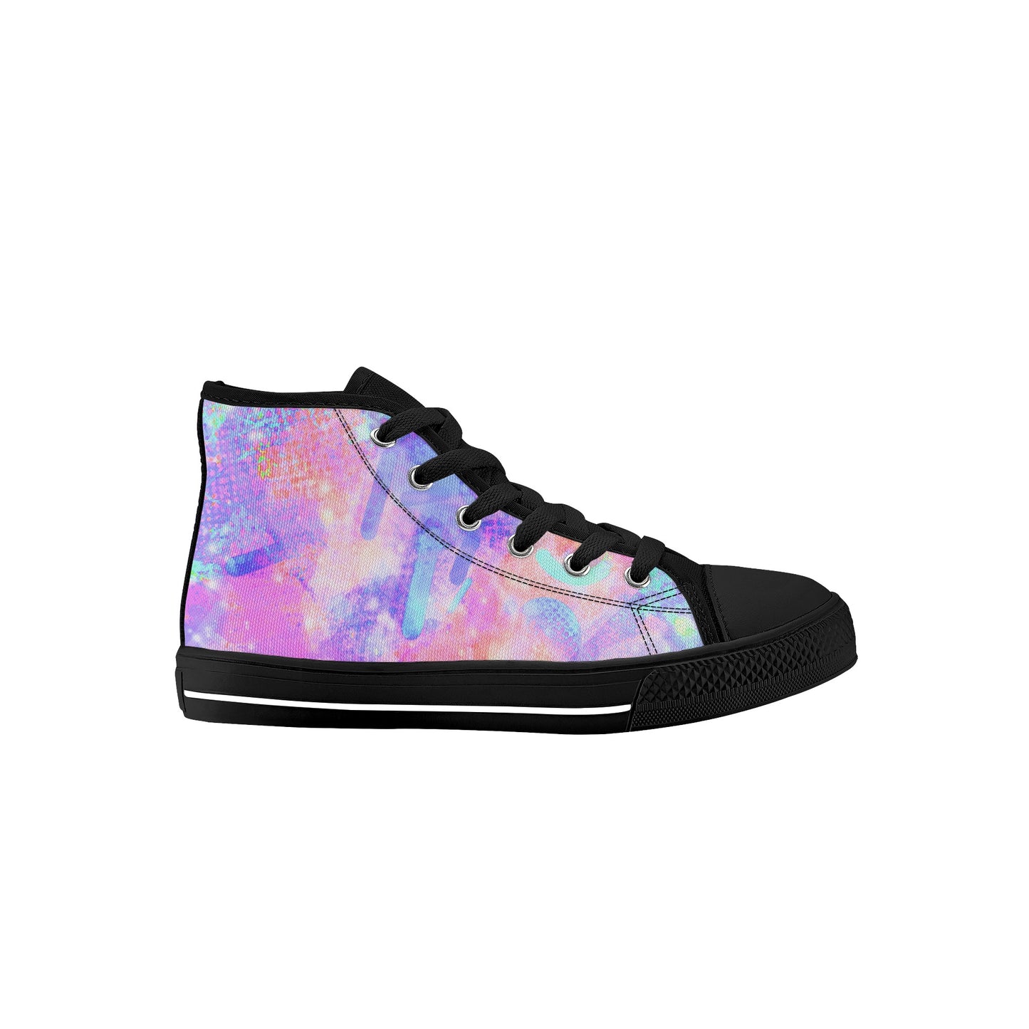 Pastel Skies Kids High Top Canvas Shoes