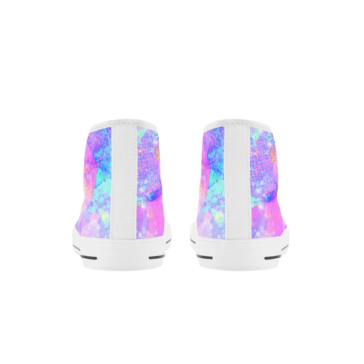 Pastel Skies Kids High Top Canvas Shoes