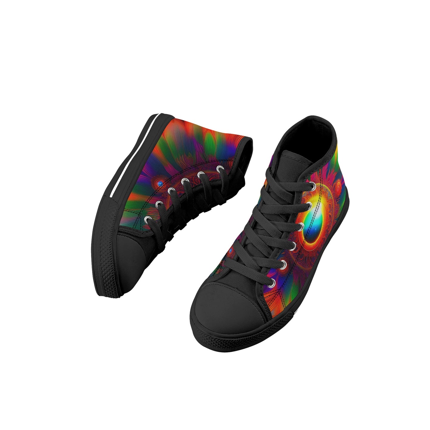 Sun-Dala Kids High Top Canvas Shoes