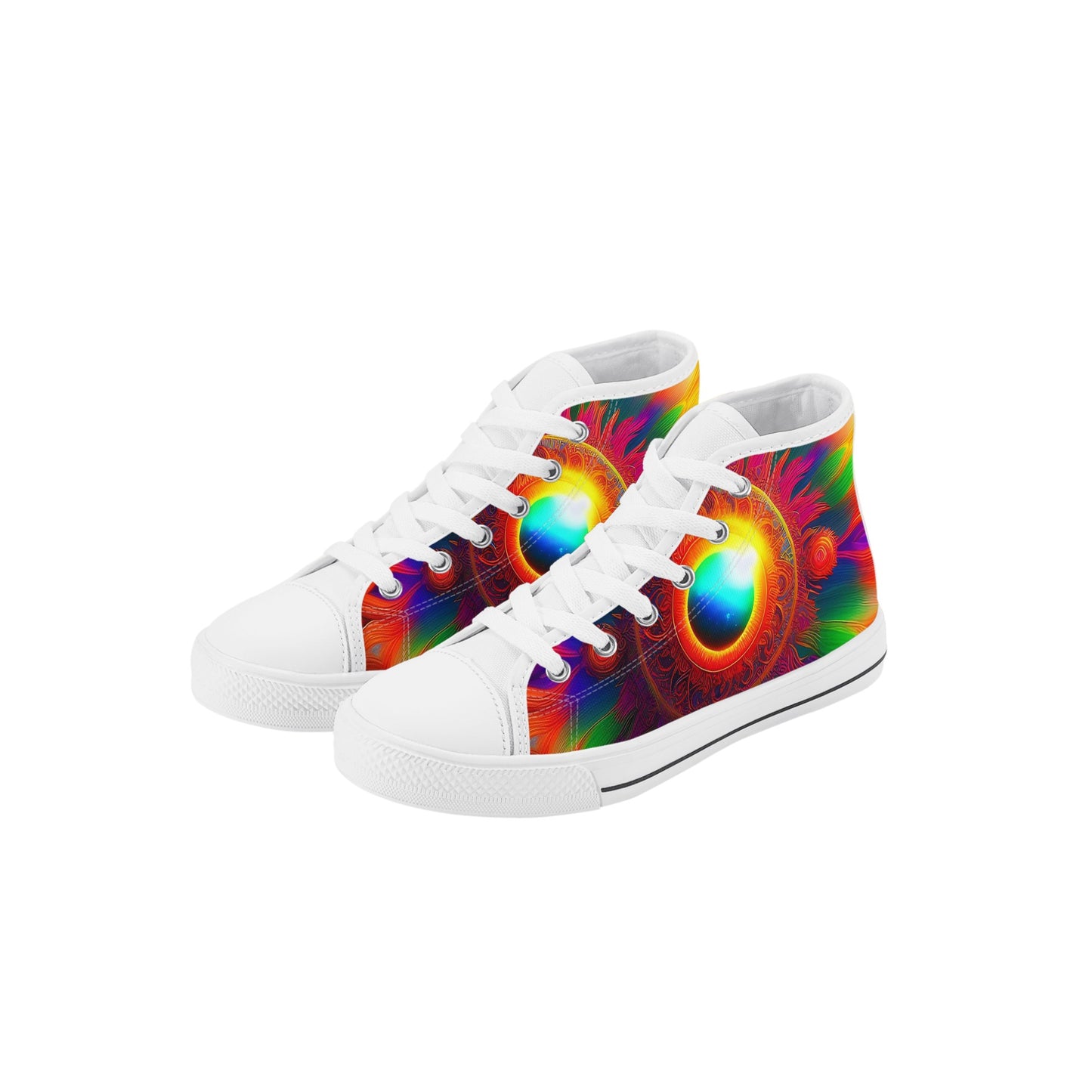 Sun-Dala Kids High Top Canvas Shoes