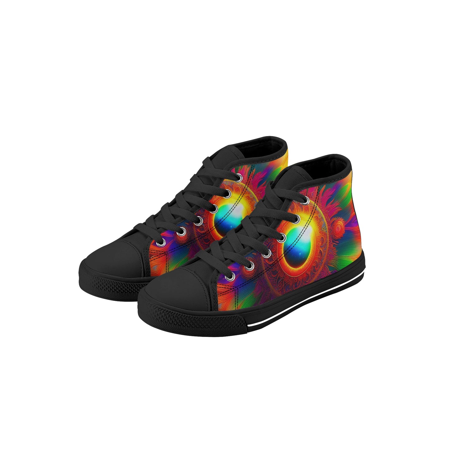 Sun-Dala Kids High Top Canvas Shoes