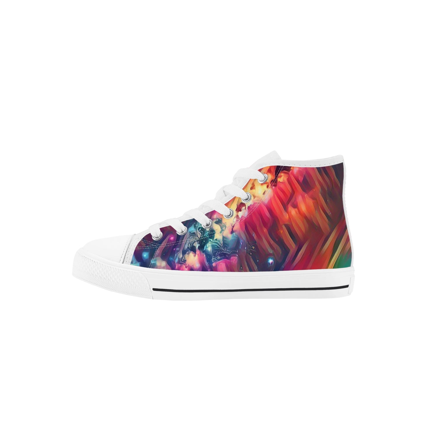 Starry Night Kids High Top Canvas Shoes