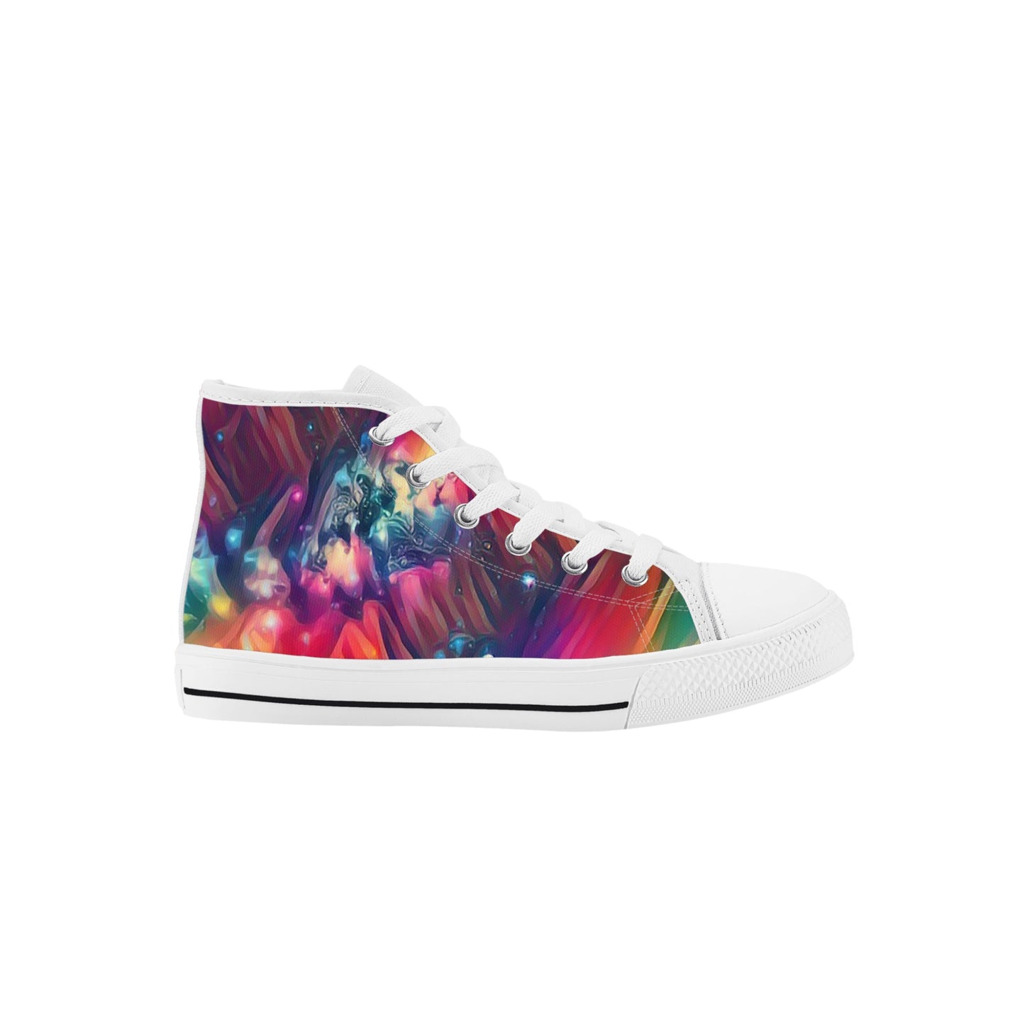 Starry Night Kids High Top Canvas Shoes