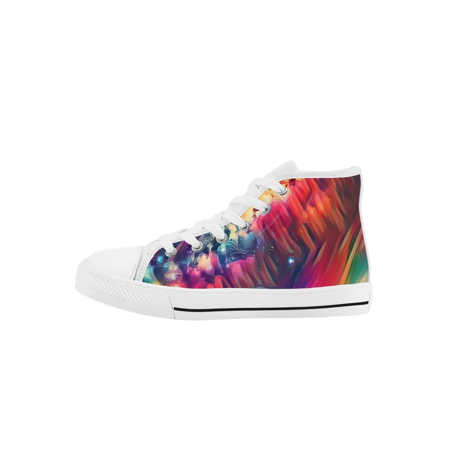 Starry Night Kids High Top Canvas Shoes