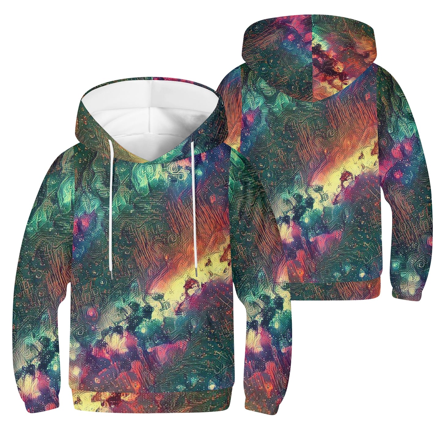 Starry Night Kids Lightweight Hoodie Sweatshirt