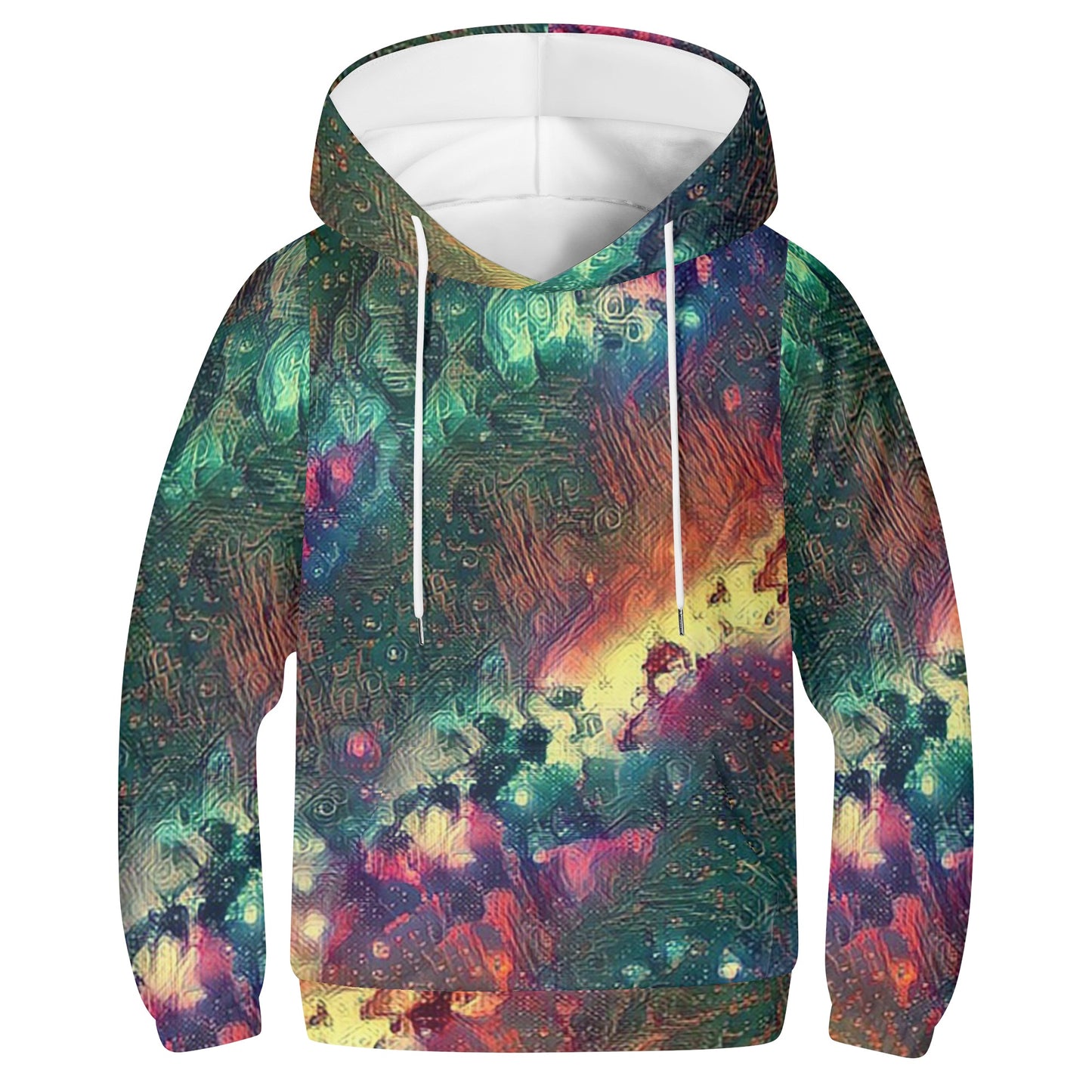 Starry Night Kids Lightweight Hoodie Sweatshirt