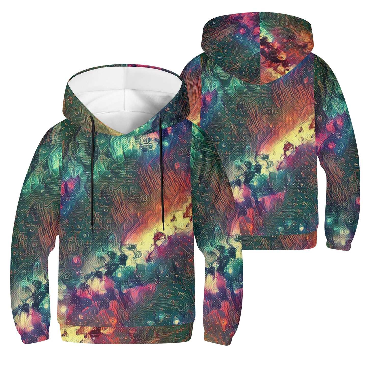 Starry Night Kids Lightweight Hoodie Sweatshirt