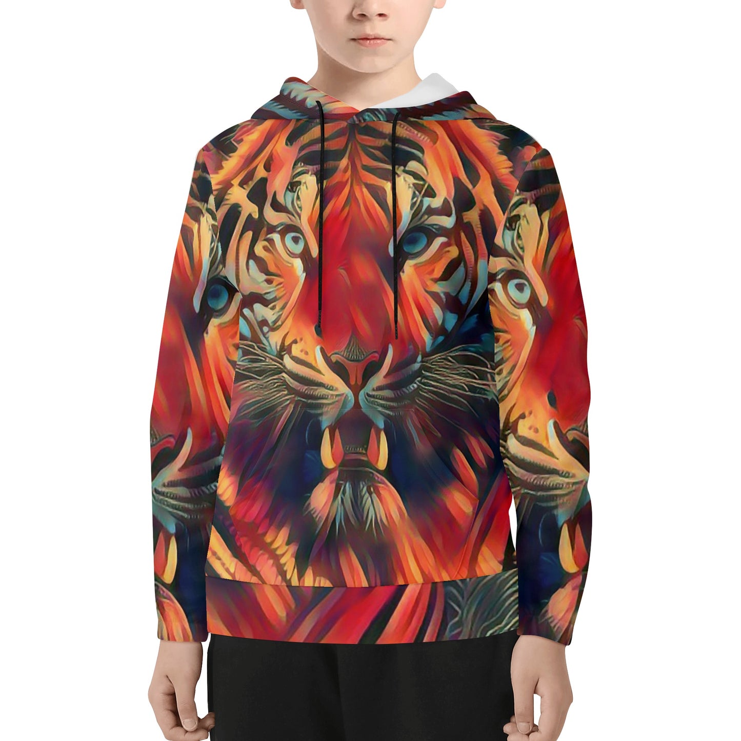 Tigerz Eyez Kid Lightweight Hoodie Sweatshirt