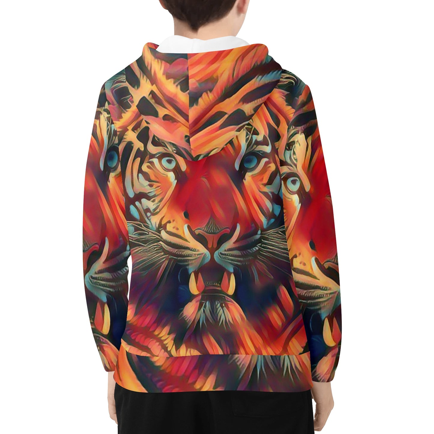 Tigerz Eyez Kid Lightweight Hoodie Sweatshirt