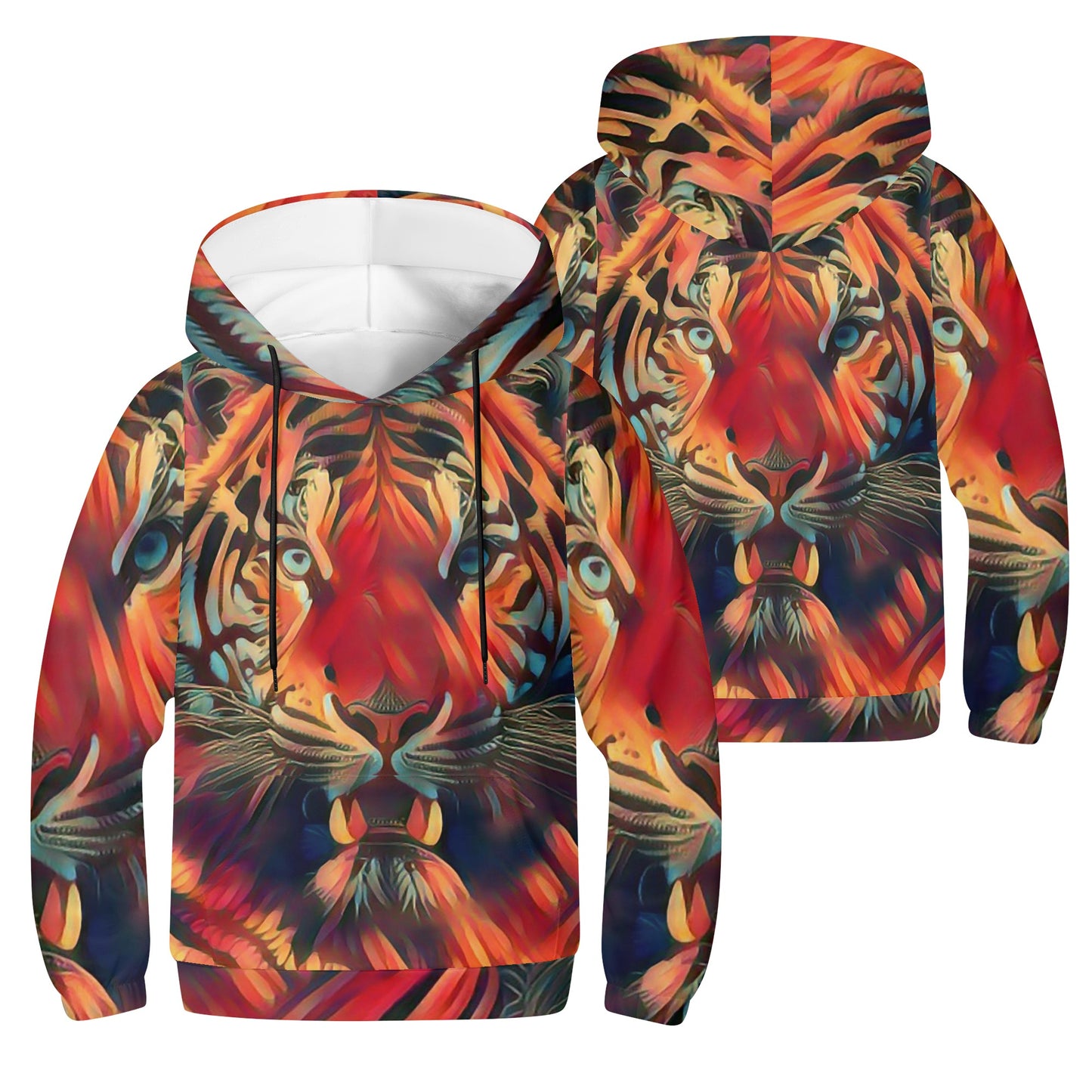 Tigerz Eyez Kid Lightweight Hoodie Sweatshirt