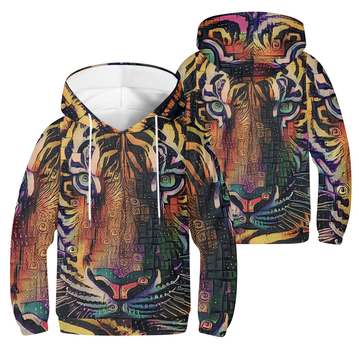 Tigerz Eyez Kids Lightweight Hoodie Sweatshirt