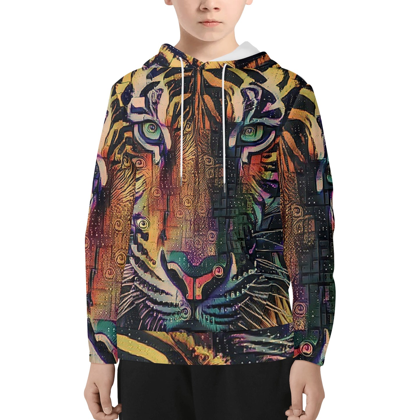 Tigerz Eyez Kids Lightweight Hoodie Sweatshirt