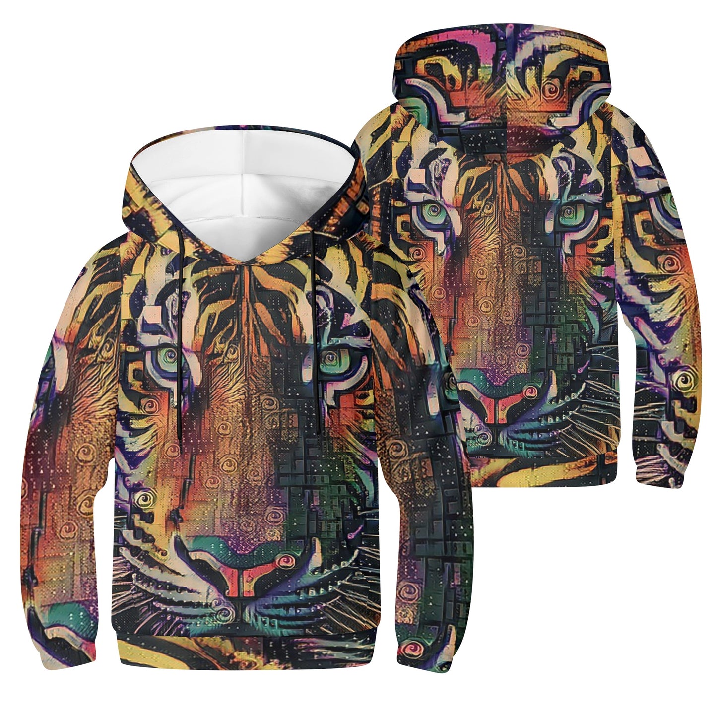 Tigerz Eyez Kids Lightweight Hoodie Sweatshirt