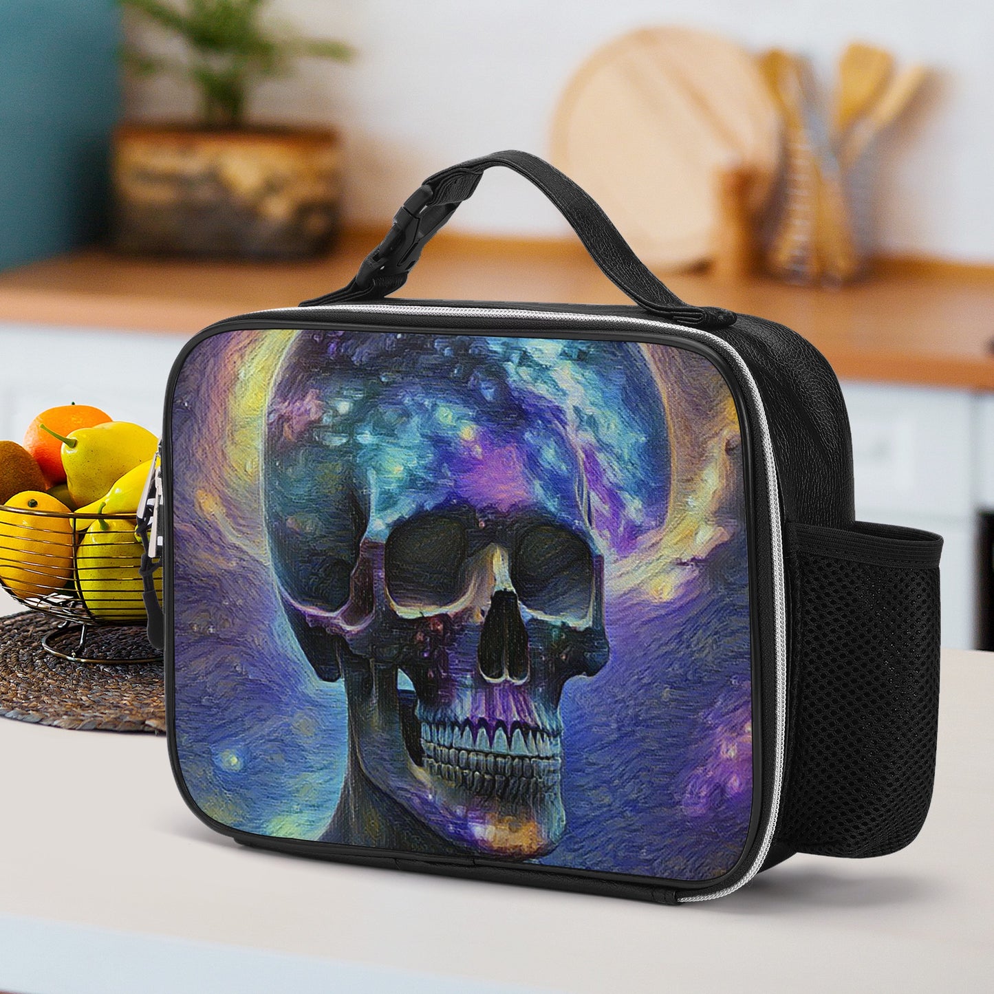 Third Eye Detachable Leather Lunch Bag