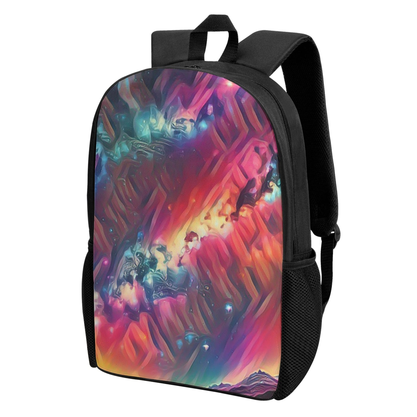 Starry Night Kids Black Chain Backpack