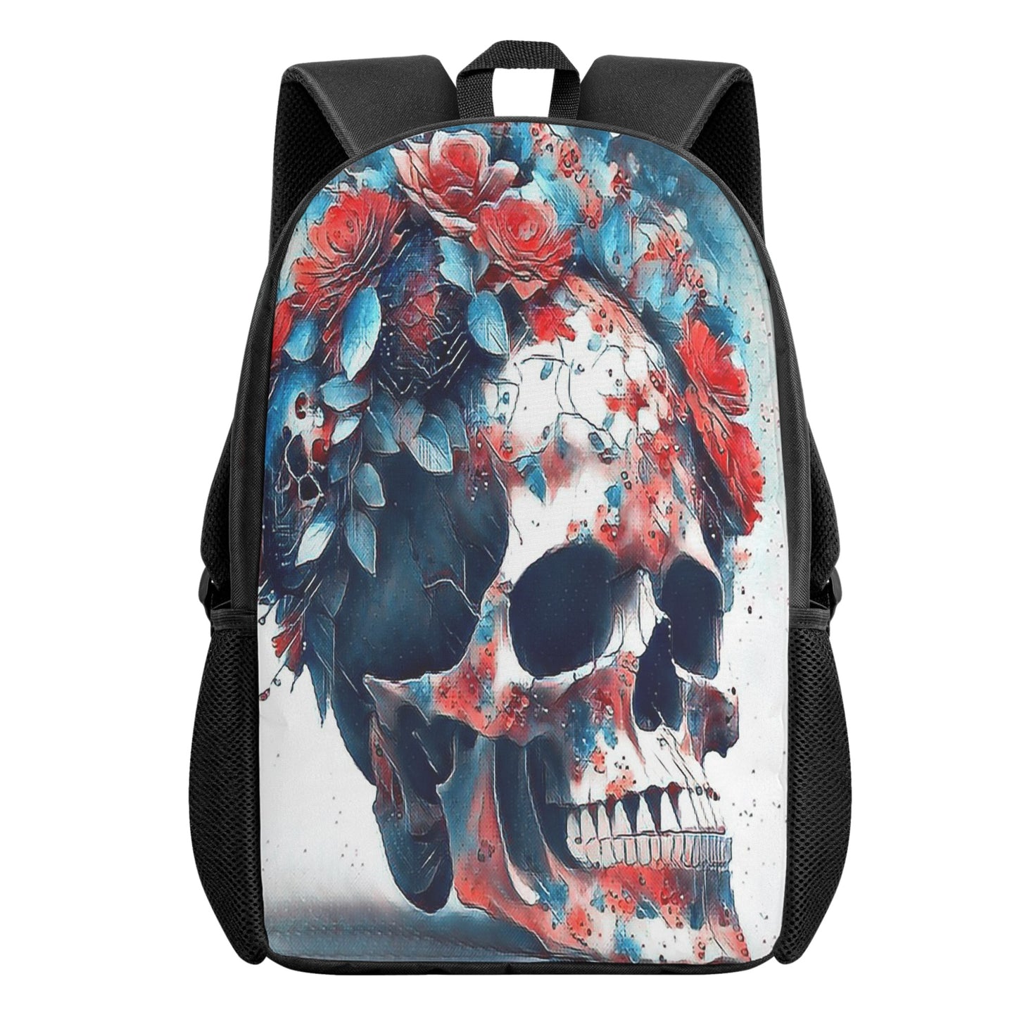 Sugar Skull Kids Black Chain Backpack