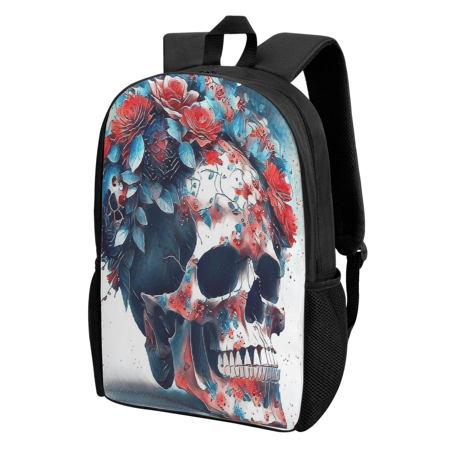 Sugar Skull Kids Black Chain Backpack