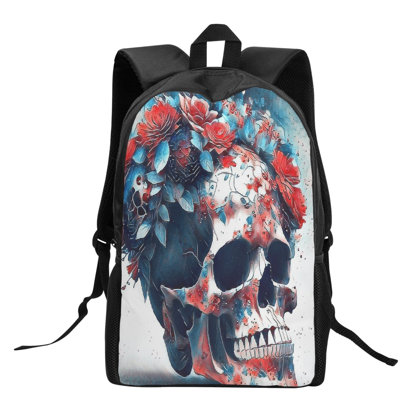 Sugar Skull Kids Black Chain Backpack