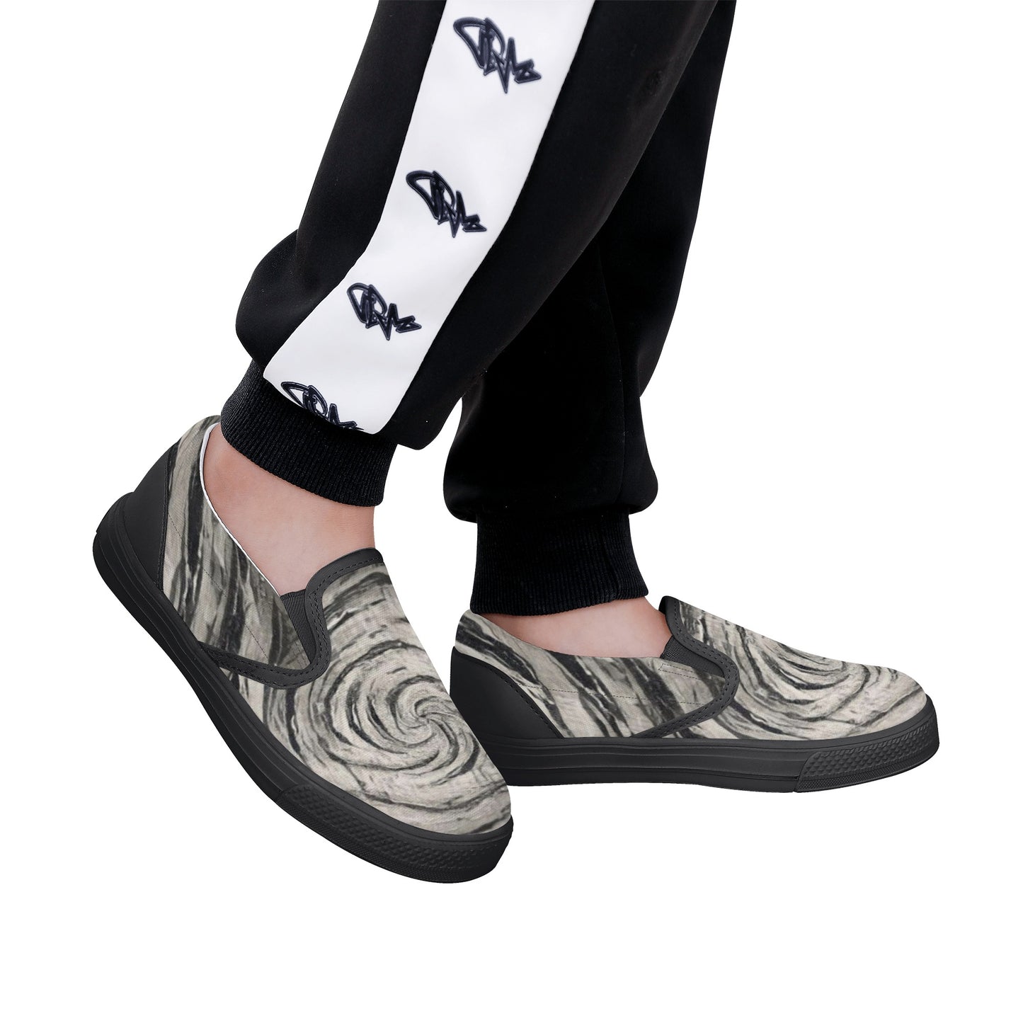 Galactic Whirlpool Kids Slip On Shoes