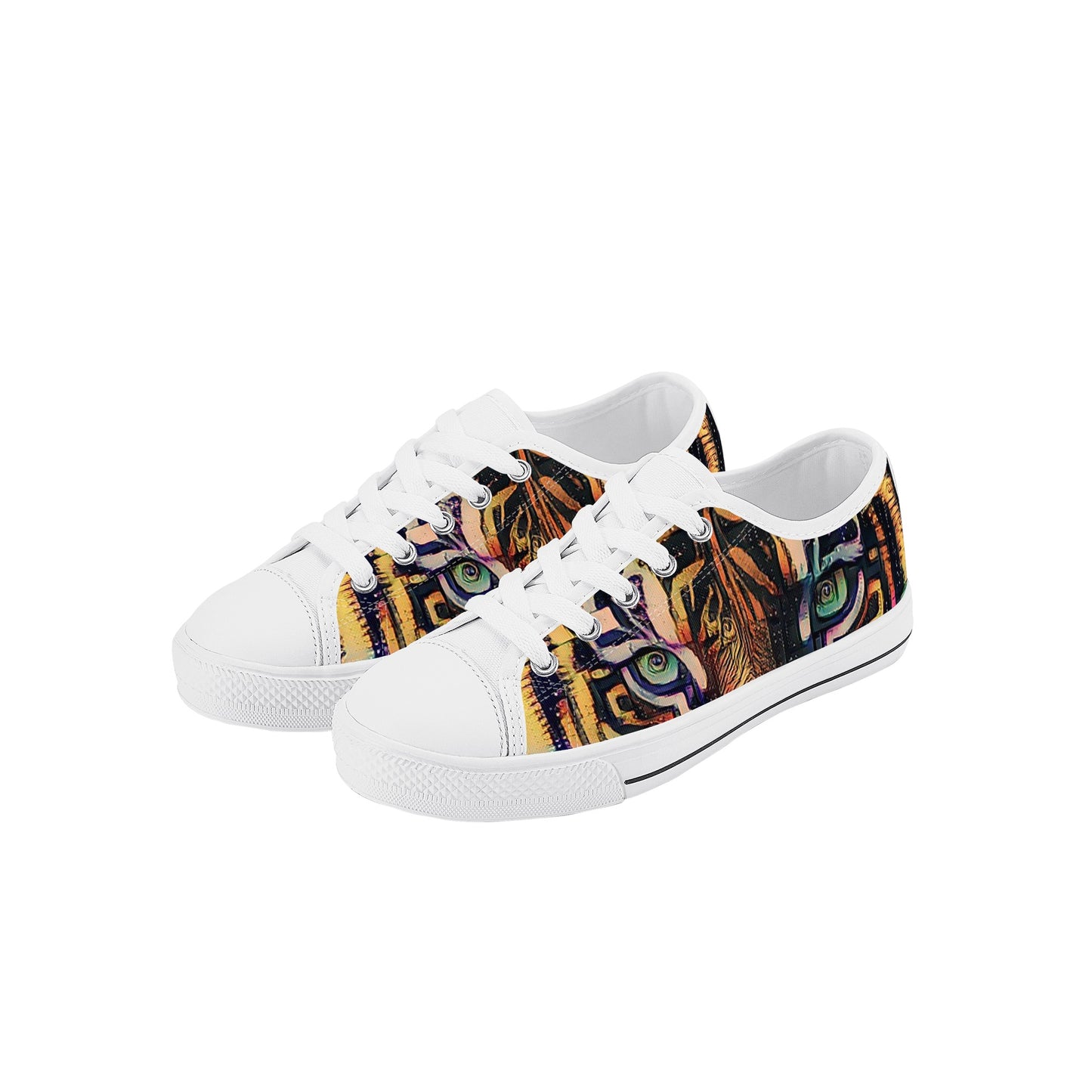 Tigerz Eyez Kids Low Top Canvas Shoes