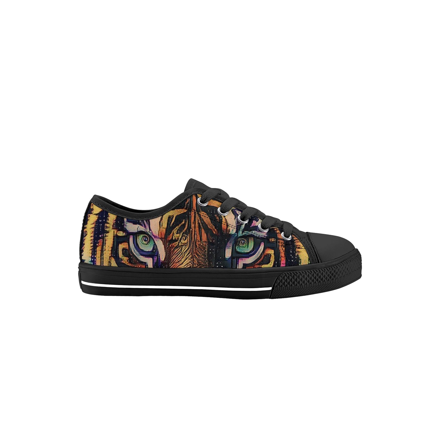 Tigerz Eyez Kids Low Top Canvas Shoes