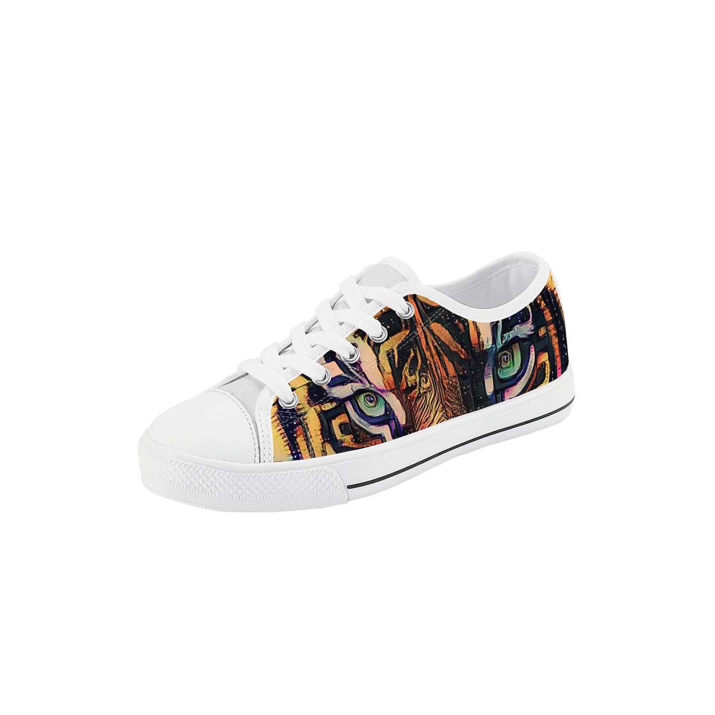 Tigerz Eyez Kids Low Top Canvas Shoes