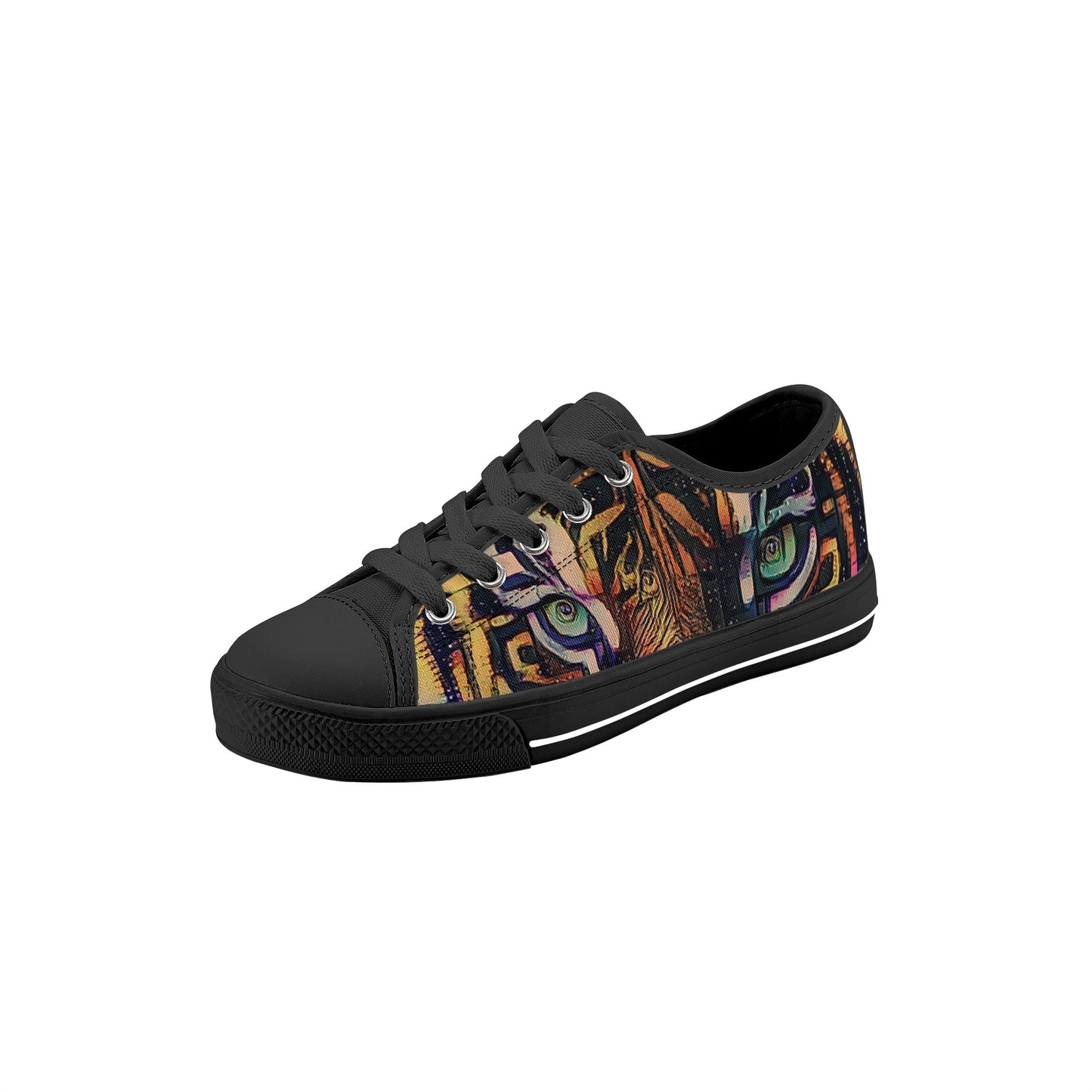 Tigerz Eyez Kids Low Top Canvas Shoes